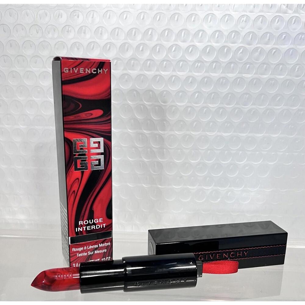 Givenchy Rouge Interdit #25‎ Revelateur Ltd. Ed. Marble Lipstick (Red) NIB